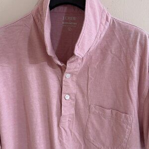 [J.Crew] Men’s Pink Polo T-Shirt – Size L